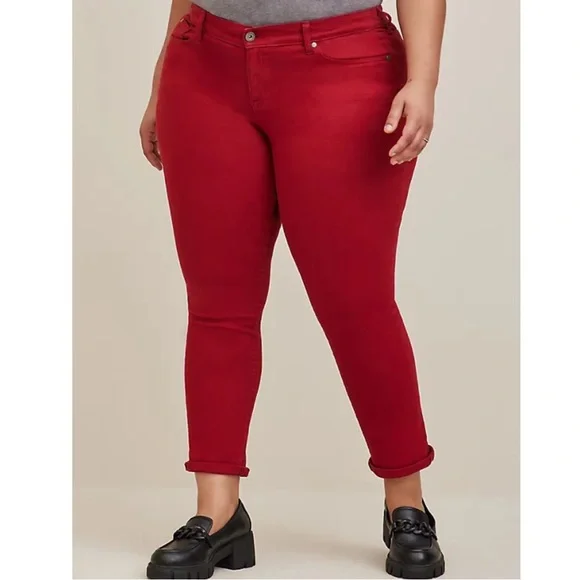 Torrid BOYFRIEND STRAIGHT VINTAGE STRETCH MID-RISE JEAN - Picture 2 of 6